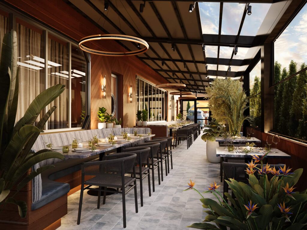 tops dinner interior